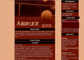 Abdruck - Reisetagebuch 2005